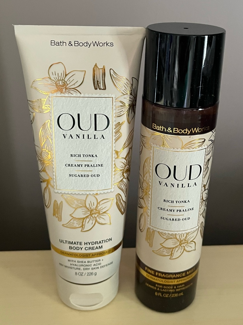 Bath & Body Works Oud Vanilla Body Cream & Fine Fragrance Mist